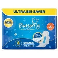 Butterfly Long Ultra Thin Xxl 8pcs